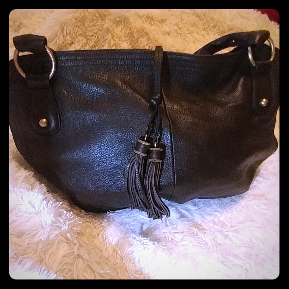 Talbots Brown Leather Hobo Purse